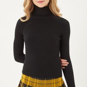 ⚡FINAL SALE! Black Turtleneck Sweater Top